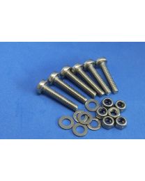 Topper Gudgeon plate/ self bailor screw pack - Y10    